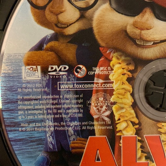 Alvin & The Chipmunks ChipWrecked DVD movie Rated G video special features 2011​ - Picture 4 of 8